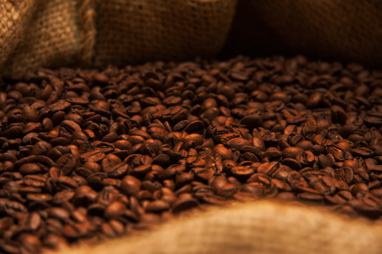 Chicchi di caffè tostati